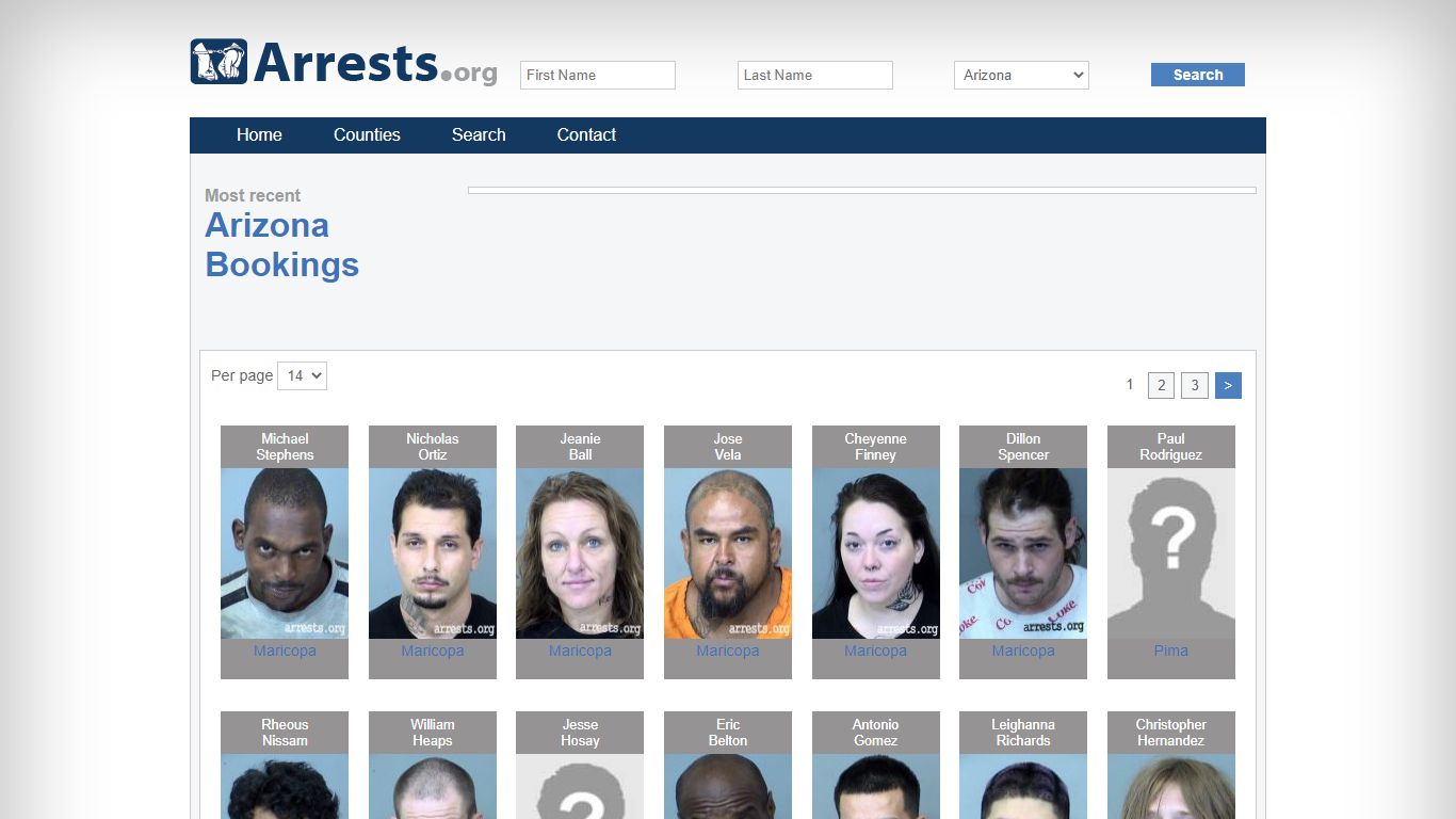 Arizona Arrests and Inmate Search